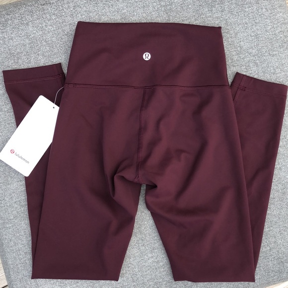 lululemon athletica Pants - Lululemon Wunder Train High-Rise Tights 25" - CASSIS - NWT!
